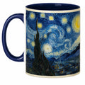 Kaffeetasse mit Kunstdesign 'Sternennacht' - Dunkelblau