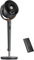 DREO Standventilator sehr leise, Bodenventilator, Büro, 20 dB, 94-107 cm, App, LED