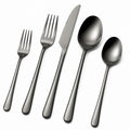 5-teiliges Besteckset Hochglanz Silber
