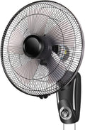 JKJZSALJ Verstellbarer, Oszillierender Industrie Wandventilator, 3 Geschwindigkeitsstufen, 5 Flügel, Fernbedienung, Für Den Außenbereich