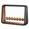 Newton-Pendel Kugelspiel mit 7 Kugeln in Bronze und Schwarz