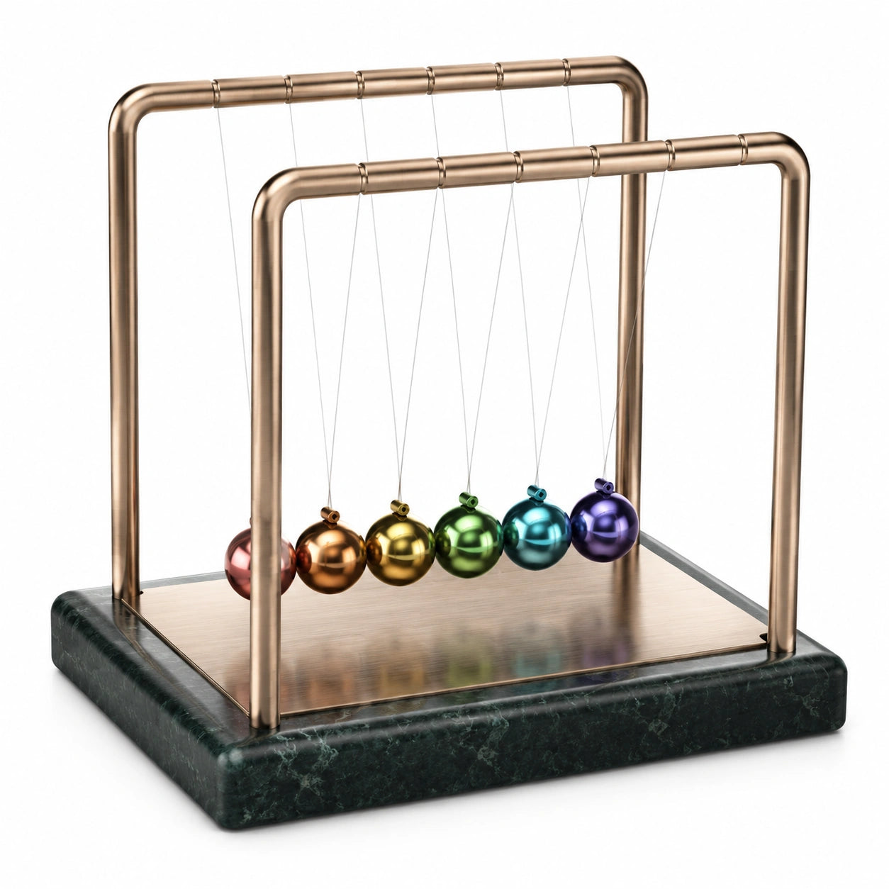Newtons Pendel Schreibtischspielzeug Regenbogenfarben
