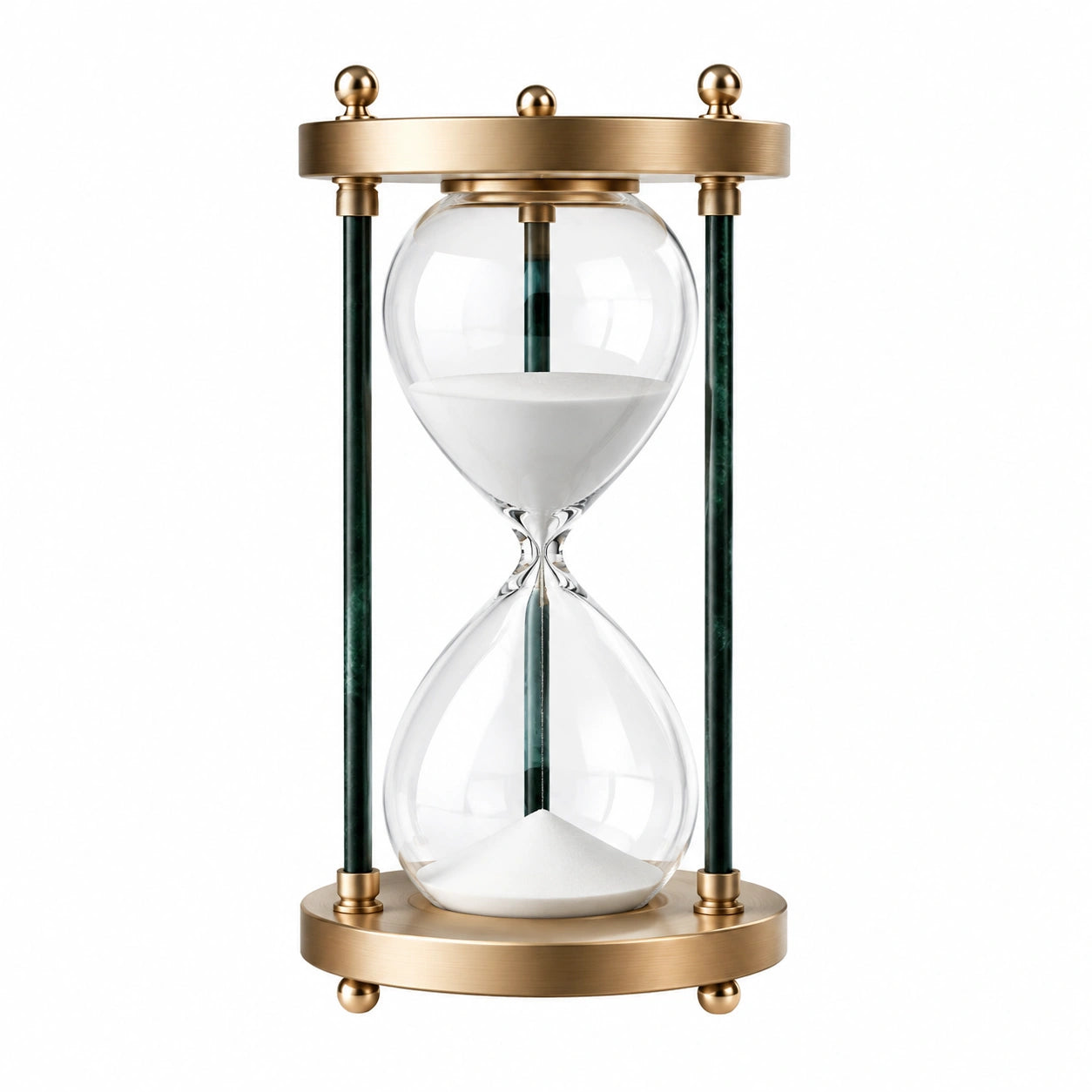 Sanduhr Gold Grünes Glas 60 Minuten