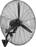 OWOHYG Industrieller Wandventilator, leiser 120°-Oszillationsmodus für Zuhause und Büro im Sommer, 3 Luftvolumenstufen, 79 cm (31 Zoll), Schwarz