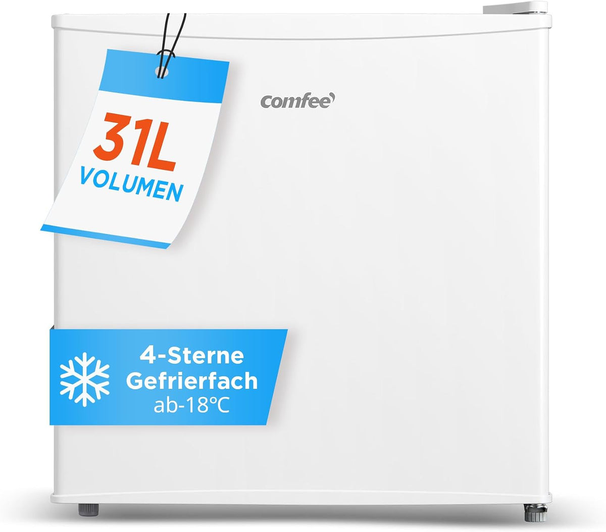 Comfee Freistehend, Gefrierschrank, 31 l, 2 Kg, 24 Stunden, 41 dB, 147 kWh