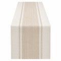 Tischläufer Beige Gestreift 140x40 cm