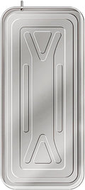 Generisch Universal Edelstahl Tropfschale Klimagerät, 93 × 44 × 3 cm, 2-m-Ablaufleitung und Montagezubehör