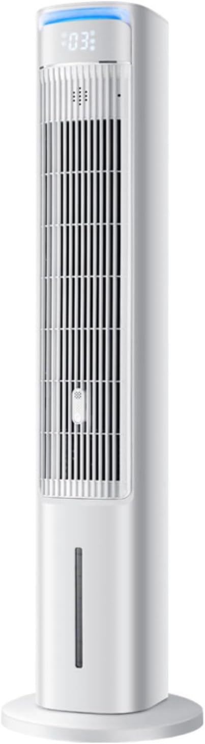 Generic Leiser Turm-Klimagerät Verdunstungskühlung Turmventilator, 12-Stunden-Timer und Aromafunktion. Tragbare Klimaanlage, Fernbedienung