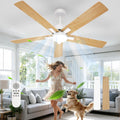 Comely Deckenventilator mit Beleuchtung, Deckenlampe, Schlafzimmer, 52 Zoll, 38,6 W