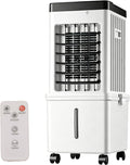 buusace 3-in-1 Ventilator, tragbar 15L Wasserkühlung, 120° Schwenk & 7.5h Timer, 65 dB sorgen für ungestörte Nächte, 65 W, Fernbedienung