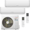 HANTECH Multisplit Klimaanlage 18000 BTU H-PRO mit 2 × 9000 BTU Inneneinheit WIFI, 3m, 8 °C, 192 mm, 8 kg, 276 mm, 22 kg