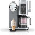 Ninja CREAMi Scoop & Swirl Eismaschine mit 2 Behältern, 44,5 cm, 25,5 cm, 48,48 cm, 9,45 kg, Silber