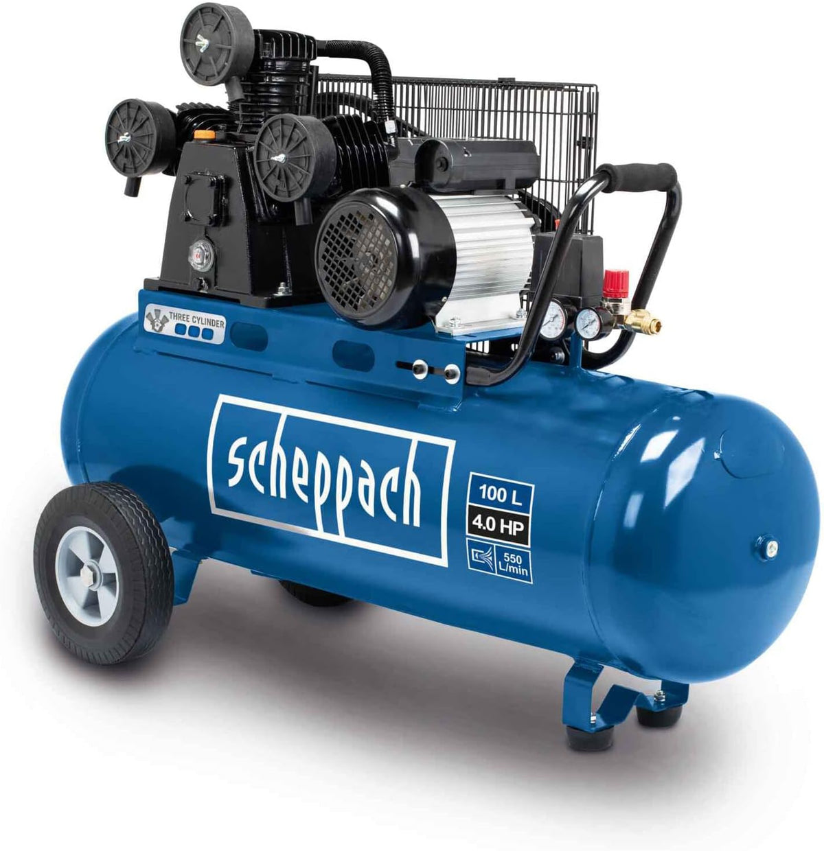 Scheppach Druckluft Kompressor HC550TC, 550 l, 10 bar, 3000 W, 230 V, 400 V