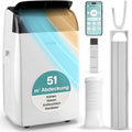 SereneLife klimagerät Mobil- mit Abluftschlauch, Klimaanlage, Ventilator, Für Zuhause, Büro, 3,52 kW, 48–51 dB, 24 Stunden, 68,8 cm, 1,23 kW, WLAN