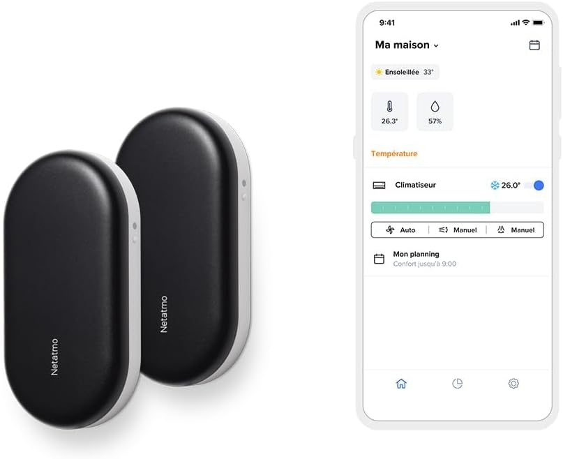 Netatmo 2er-Pack Intelligente Klimasteuerung, Klimaanlage, Thermostat