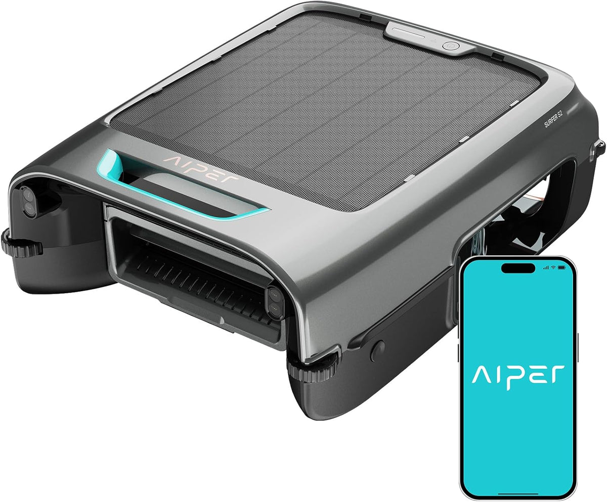 AIPER EcoSurfer S2 Solar Pool Skimmer Roboter, 35 Std, 3 Zoll, 1 Zoll, 35 Stunden, 180 Minuten, 240 Minuten, App-Steuerung