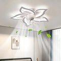 DDYY LED Deckenventilator mit Beleuchtung, 69 cm Dimmbare Deckenlampe mit Ventilator und Fernbedienung/APP, 360° Drehbar Lüfter Lampe