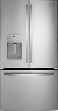 GE 25.6 Cu. Ft. Fingerprint Resistant French-Door Refrigerator, LED