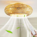 MiiR Deckenventilator, Ventilatorleuchte, Lüfterleuchte, 60 W, LED, Geräuschlos
