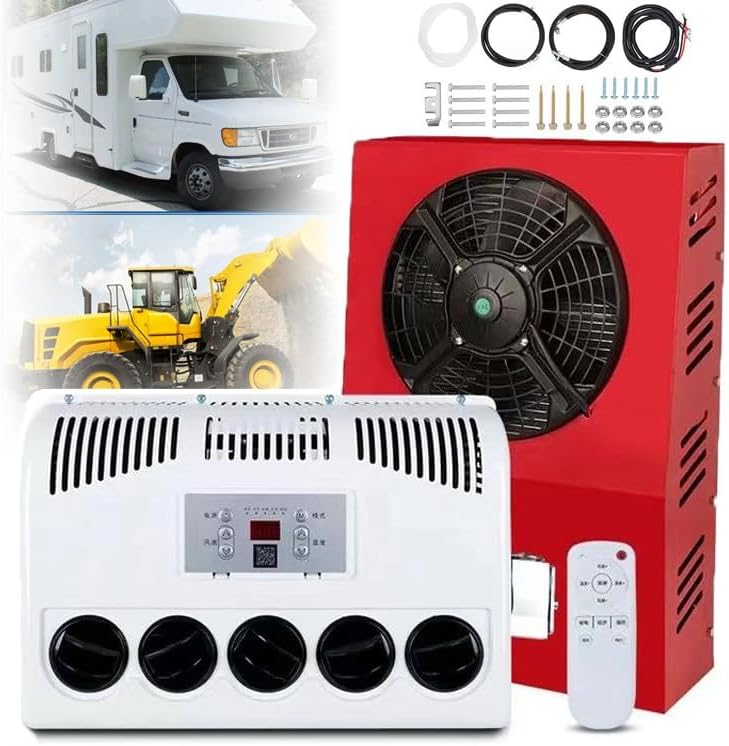 Generisch Split-RV-Klimaanlage, schnelle Kühlung & geräuscharm, Fernbedienung, elektrische Kabine AC für große LKWs, Komfort in den Pausen