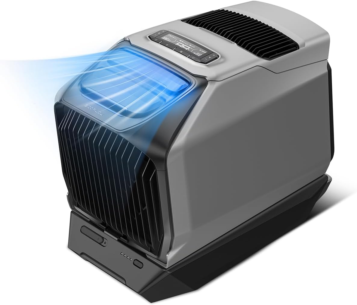EF ECOFLOW ECOFLOW WAVE Tragbare Klimaanlage Mobile Klimaanlage, 1800 W/6100 BTU Kühlen, 8 Std. Akkulaufzeit, 2000 W/6800 BTU Heizen, 44 dB