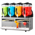 VEVOR Slush-Maschine für Gastronomie, 4 × 12 l, 1.650 W, Slusheis- und Kaltgetränke-Eisbereiter mit Digitalsteuerung und Selbstreinigung
