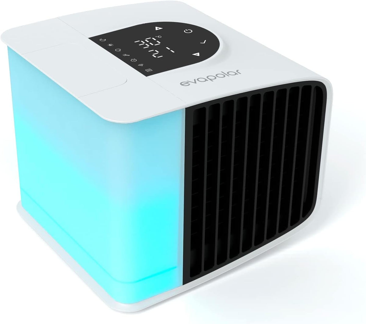 EVAPOLAR Kühlventilator Schreibtisch Mobile Klimaanlage, Mini-Sumpfkühler, Verdunstungsluftkühler, Kleiner Eisventilator für Zelt, Evasmart Weiß