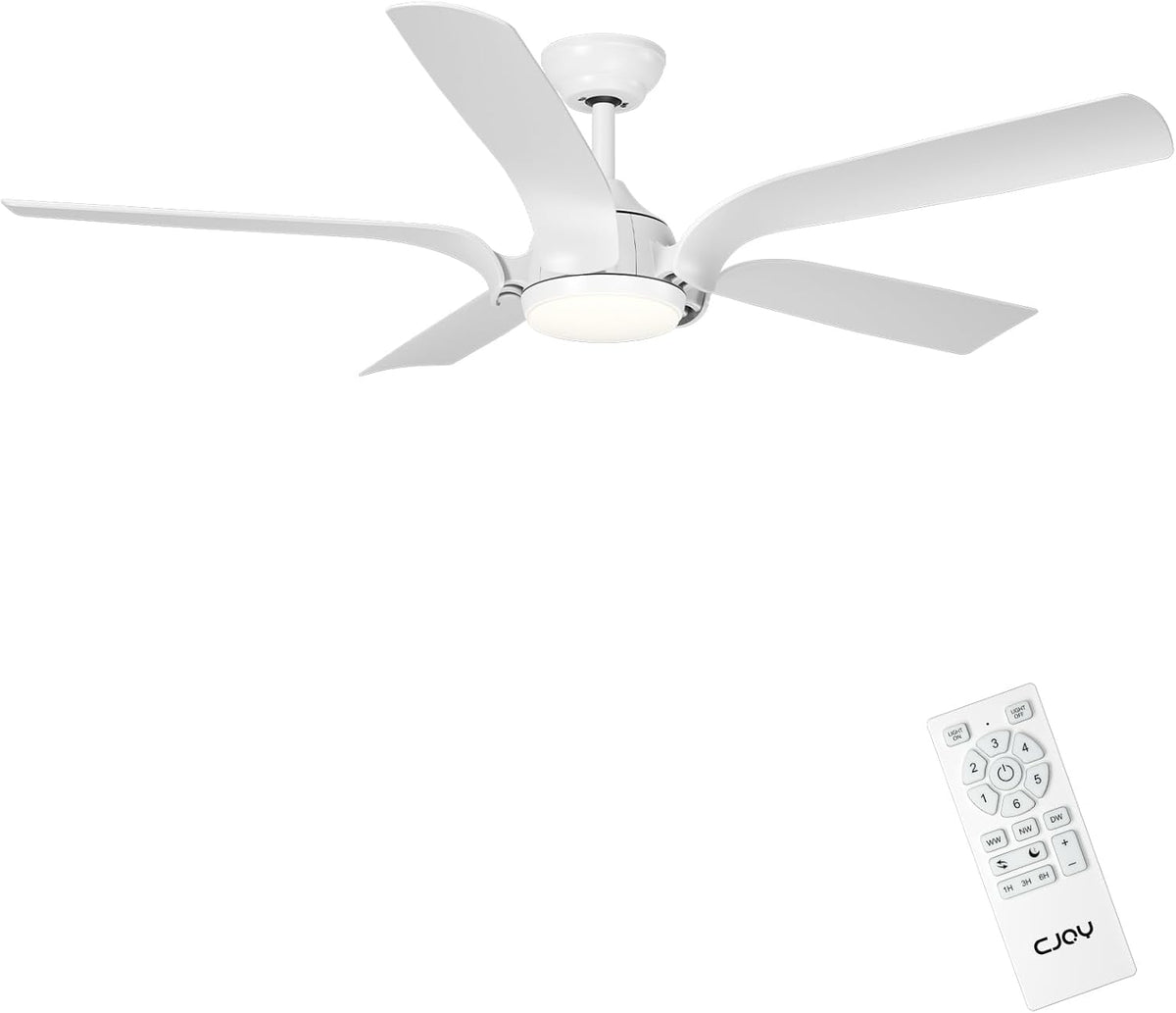 CJOY Deckenventilator mit Beleuchtung, Automatisch, 56 Zoll, 4,9 W
