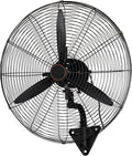 JKJZSALJ Industrieller Wandventilator in 22, 26 oder 30 Zoll, 3 Geschwindigkeiten, 120° Oszillation, (22/26/30 Zoll), Hochleistungs, 3-m-Kabel