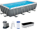 Bestway Steel Pro Max Aufstellpool-Set, 48 Zoll, 5,49 m, 2,74 m, 1,22 m, 5678 l, Blau