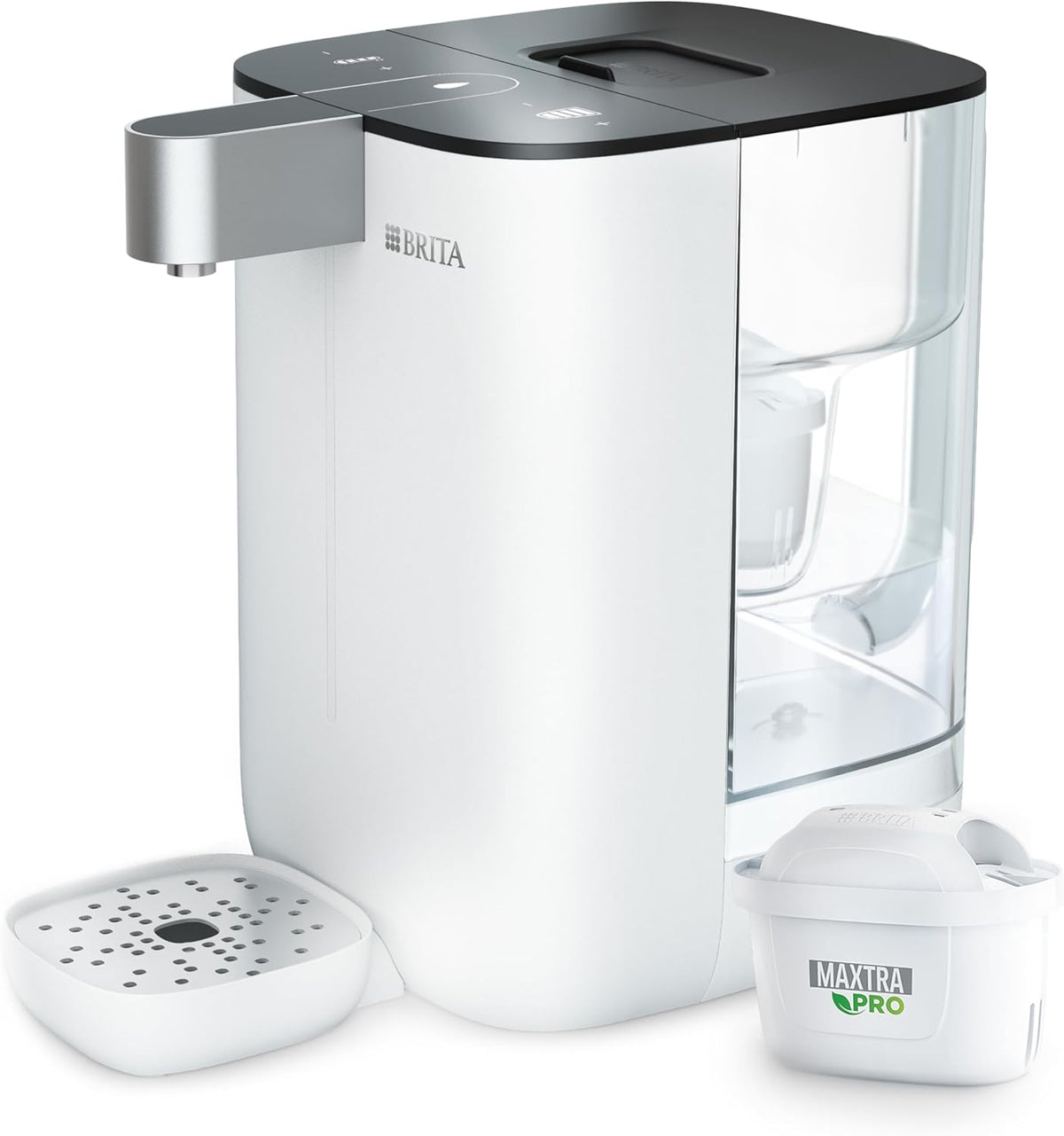 BRITA Heißwasserspender Cube, Heißwasserkocher, Für zuhause, 45 °C, 65 °C, 150 ml, 250 ml, 100 cm