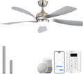 Sofucor Smart Deckenventilator mit Beleuchtung, Schlafzimmer, 25 dB, 132 cm, 12.5 CM, 25 CM, 3,5 m, 6.5 m