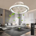 SXQYSM Deckenventilator mit Beleuchtung leise 360° Drehbar, 49 cm Moderne Deckenlampe mit Ventilator und Fernbedienung, 6 Windstufen, 30 dB