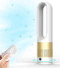 generic Moderner Turmventilator, 80 ° Oszillation mit Fernbedienung, 8 Stunden Timer, 8 Geschwindigkeitsstufen, 40 W, natürliche Windkühlung