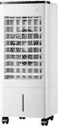 Generic Tragbarer Verdunstungsluftkühler Mobile Klimaanlage, 4 Kühlboxen, 90°-Oszillationsventilator und 3 Geschwindigkeitsstufen, für Schlafzimmer