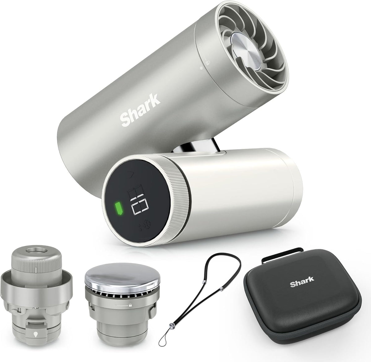 Shark ChillPill 3-in-1-Hochgeschwindigkeits-Handventilator, Hochgeschwindigkeits-Ventilator, Mini-Tischventilator, Für unterwegs