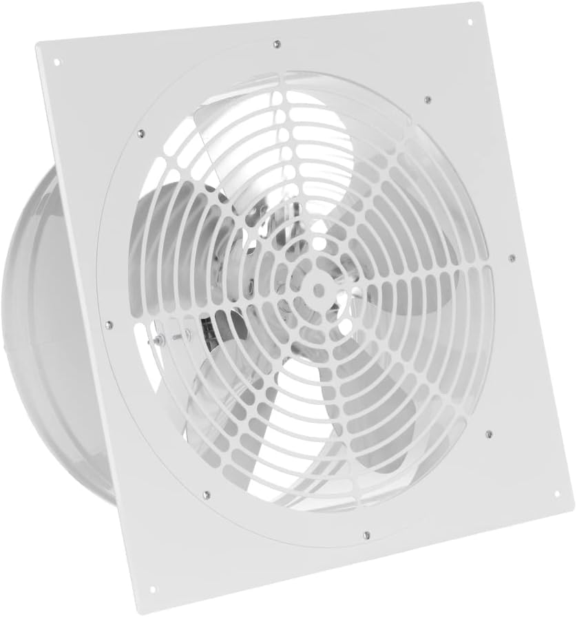 EUROPLAST 315 Wand befestigter Abluftventilator Badlüfter, 315 mm, Metall, Weiß