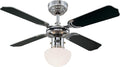Westinghouse Lighting Deckenventilator Portland Ambiance chrom 7832140 90 cm Durchmesser, LED, Weiß
