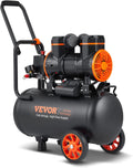 VEVOR Kompressor 24 l Silent Druckluftkompressor, Schlagschrauber, 94 l, 6,2 Bar, 150 °C