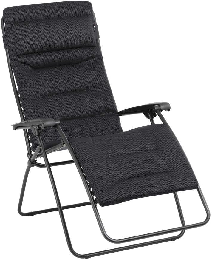 Lafuma MOBILIER - Gepolsterter Relaxsessel Zero Gravity RSX Clip XL - Klappbarer Liegestuhl, XL-Mehrpositionen-Liegestuhl, 1,80 m, 174 cm, 19 cm
