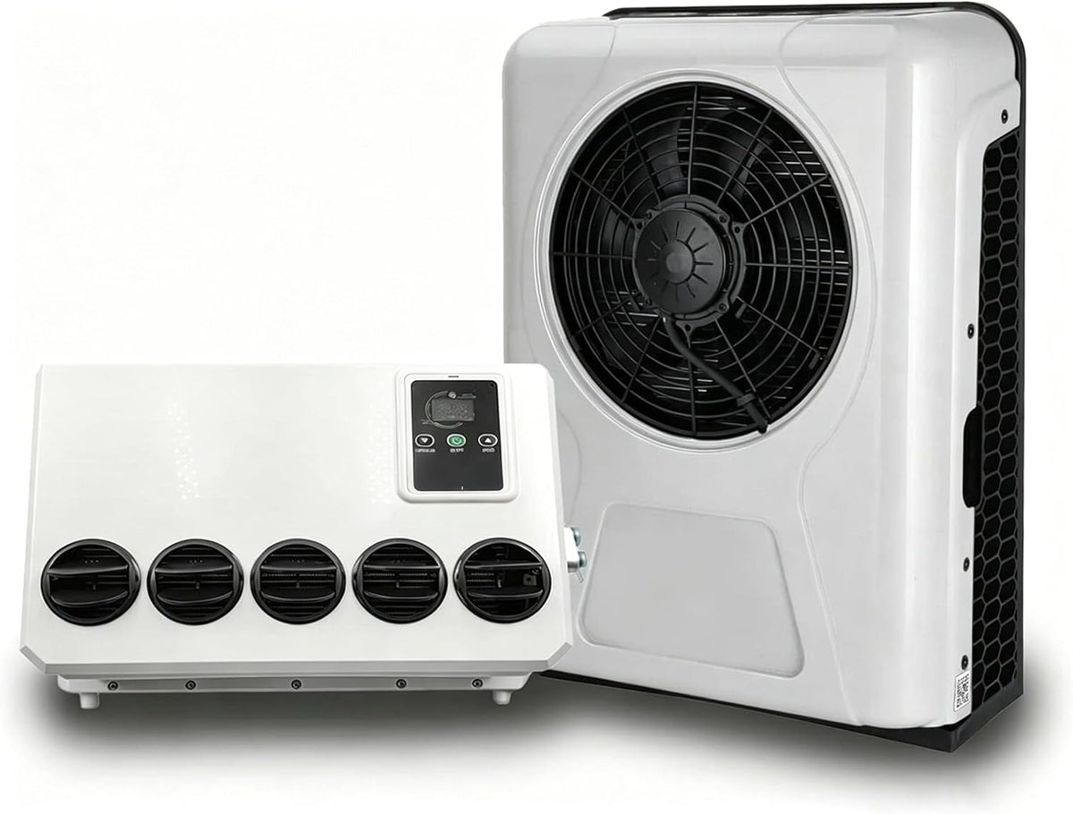 Aetherion 12 V DC Split-Klimaanlage, LKW-Klimaanlage, Wohnmobil, 16,5 cm, 67.0 cm, Aluminium