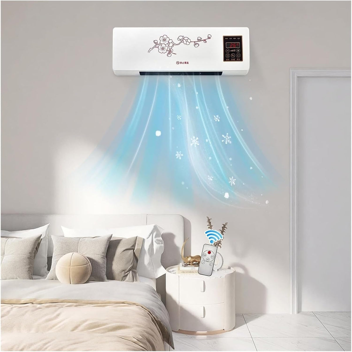 Generic Tragbare Klimaanlage Wandventilator, Lärm: 36 dB (einschließlich) oder weniger, Multifunktionale Wandmontierte Klimaanlage Mit Fernbedienung