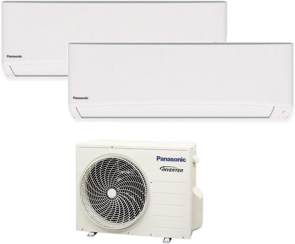 Dual-Split-Klimaanlage TZ-Serie R32 PANASONIC 9000+9000 - Integriertes WiFi, 779 mm, 10 °C