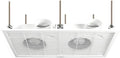 GLETSF Multifunktionaler Ventilator Küche Badlüfter, für Küche und Lager mit abgehängter Decke. Installation, Kunststoff, Weiß