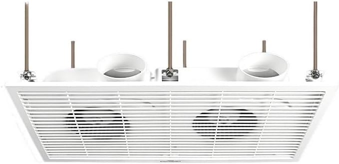 GLETSF Multifunktionaler Ventilator Küche Badlüfter, für Küche und Lager mit abgehängter Decke. Installation, Kunststoff, Weiß