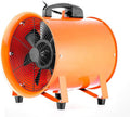 HPDTZ Industrieventilator Axialgebläse Ventilator, Axialmotor 520 W, AC: 220 V/50-60Hz, 71 dB, 250 mm, Ventilator Bau, Orange/Schwarz