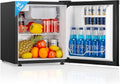 FOHERE Mini Kühlschrank 46 l, 79 kWh, Schwarz