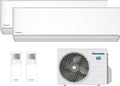 Panasonic - dual-split-klimaanlage etherea r32 12000+12000 btu a+++ mit wifi nanoex, 24 Stunden, App