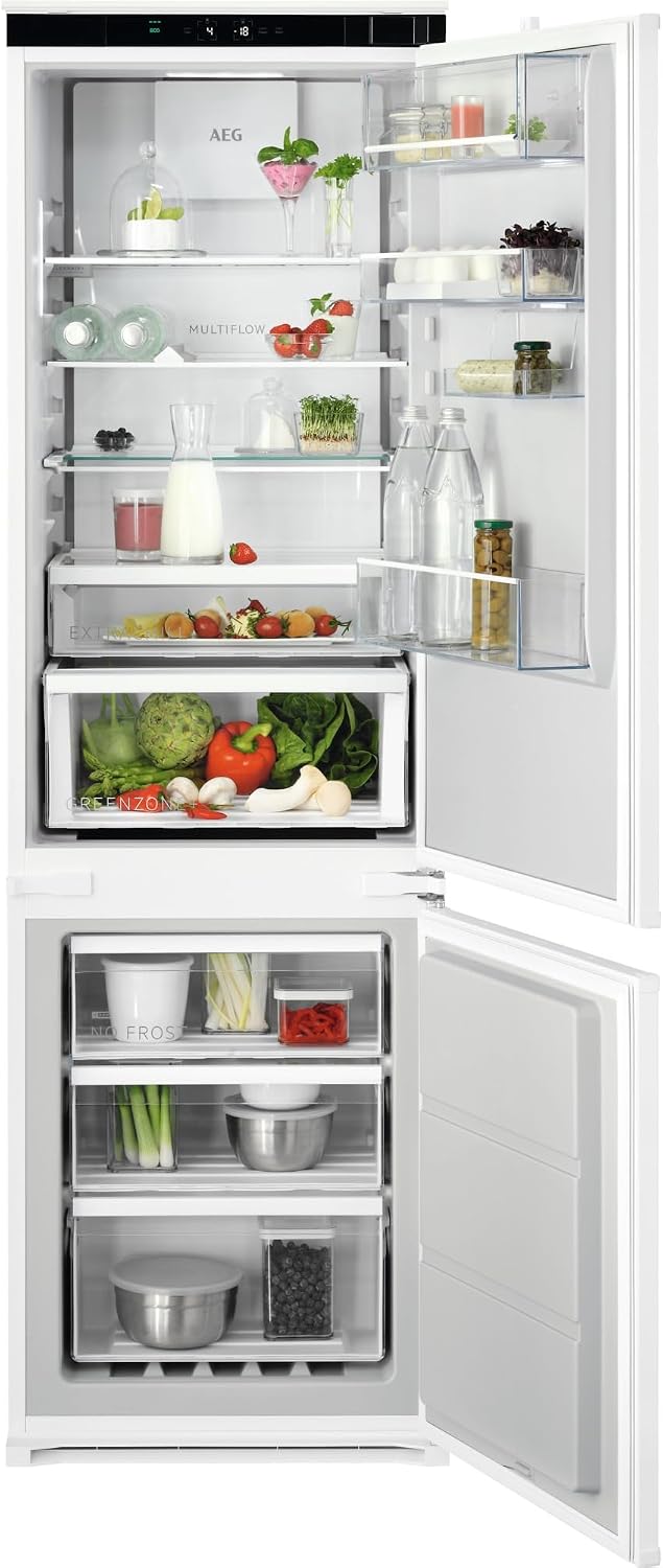 AEG TSC7M183DS Einbau-Kühl-Gefrierkombination / Serie 7000 mit GreenZone / 1780 mm /, Kühlschrank, Kunststoff