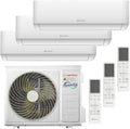 HANTECH Multisplit Klimaanlage 27000 BTU H-PRO mit 3 × 9000 BTU Inneneinheit WIFI, 3m, 8 °C, 192 mm, 8 kg, 276 mm, 22 kg